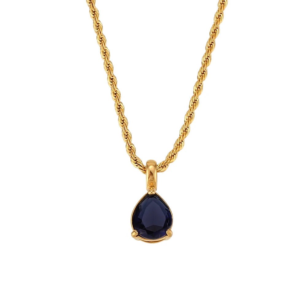 Aurora Birthstone Pendant Necklace - Zafinne Jewelry