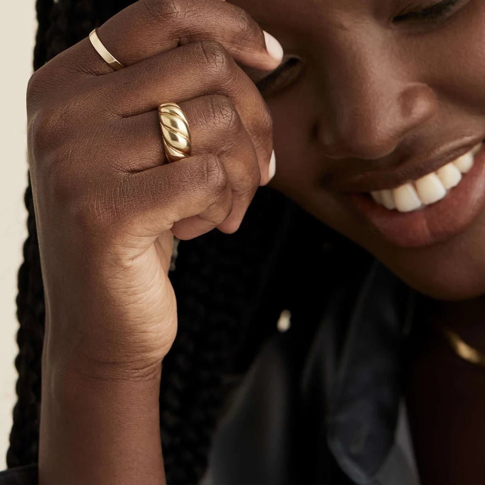 Classic Croissant Ring - Zafinne Jewelry