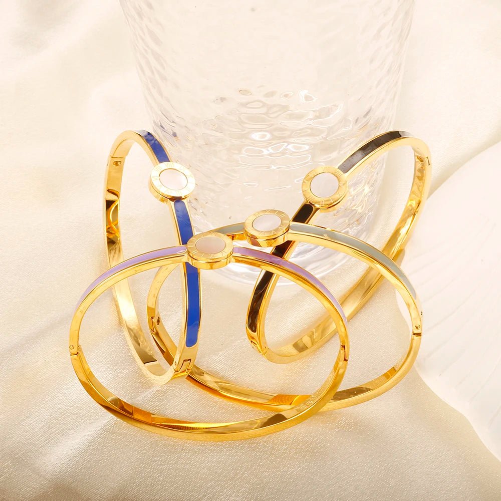 Colorful Roman Numerals Bracelet - Zafinne Jewelry