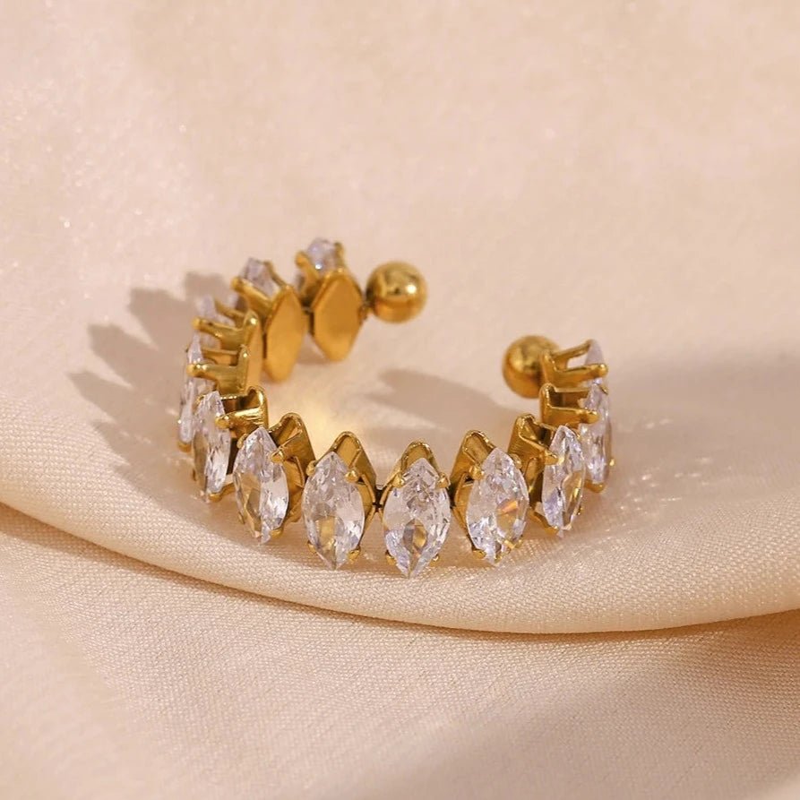 Crystal Sequence Adjustable Ring - Zafinne Jewelry