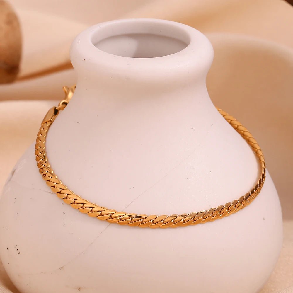 Cuban Chain Bracelet - Zafinne Jewelry