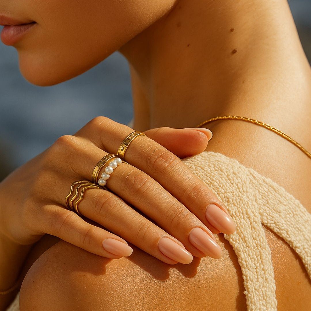 Freshwater Pearls Ring - Zafinne Jewelry