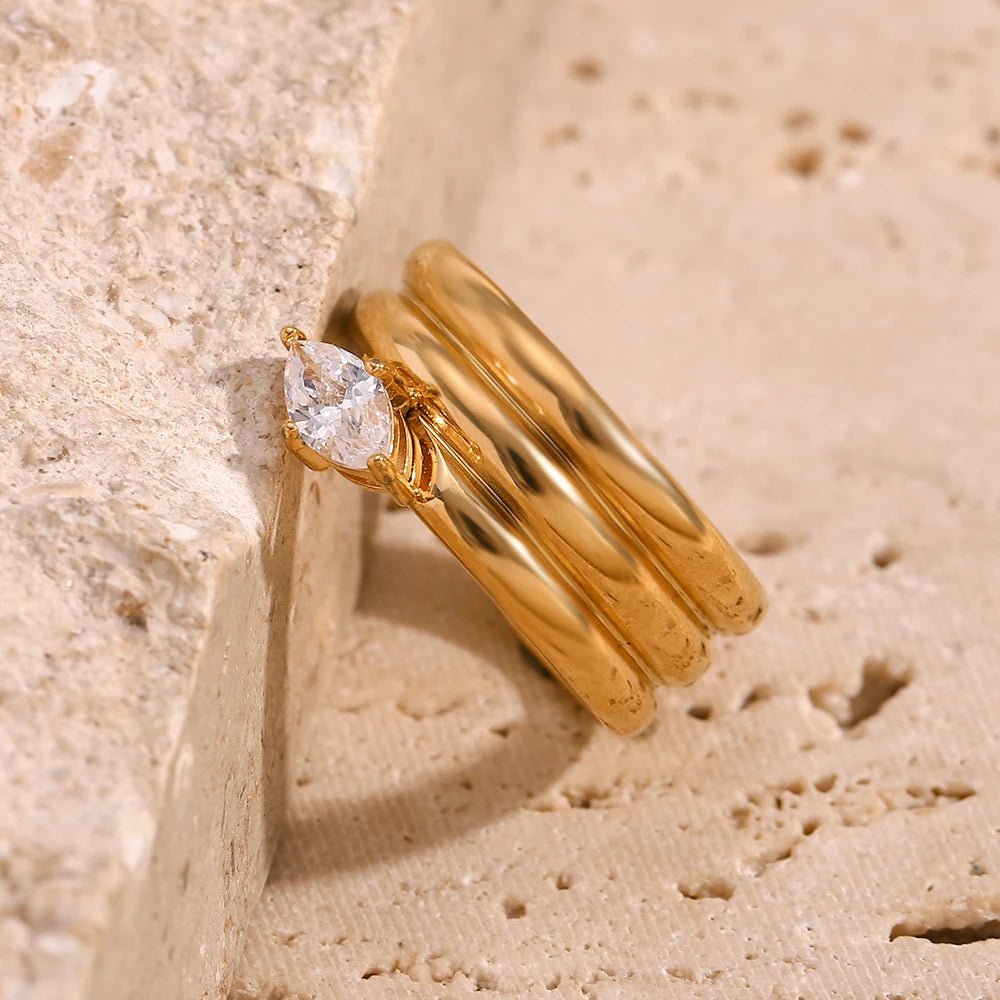 Juliette Marquise Dome Ring - Zafinne Jewelry