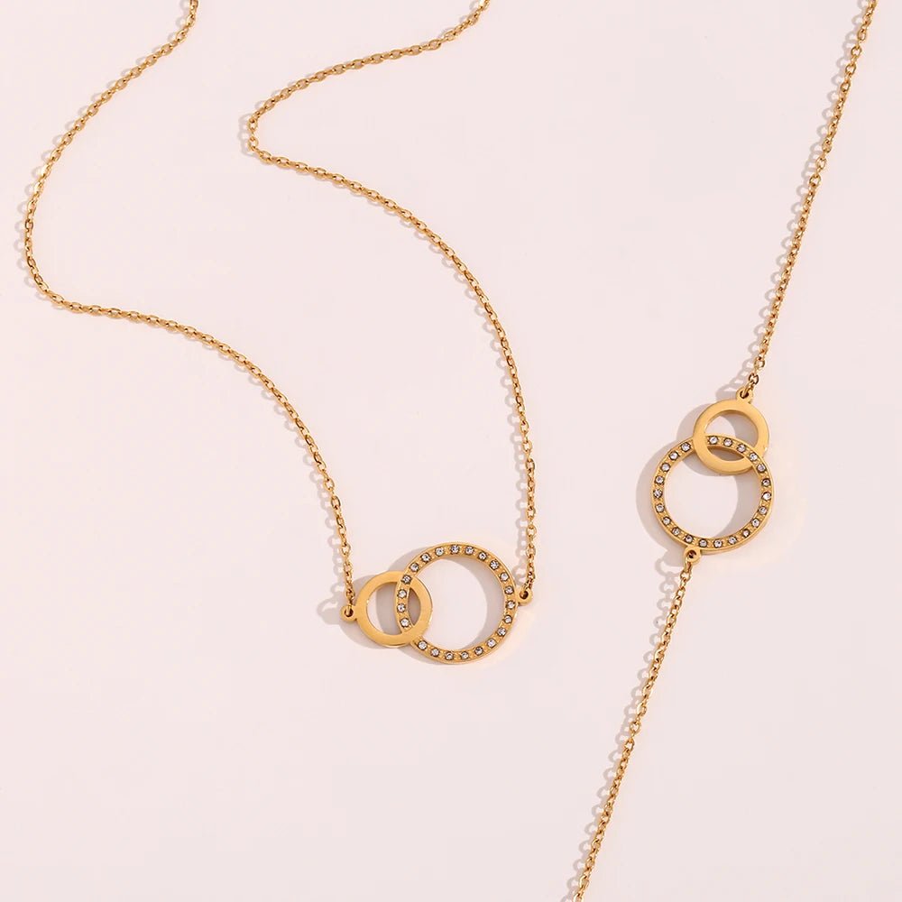 Loop Link Pendant Bracelet - Zafinne Jewelry
