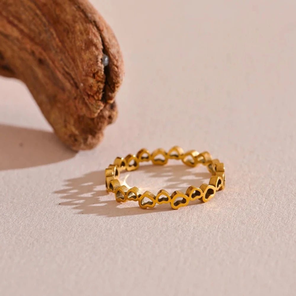 Love Heart Sequence Ring - Zafinne Jewelry