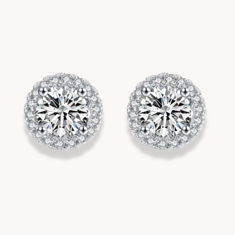 Silver Luxury Sparkle Earrings - Zafinne Jewelry