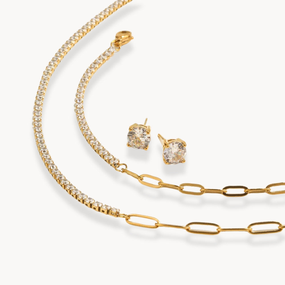 Alira Zircon Tennis Chain Bracelet