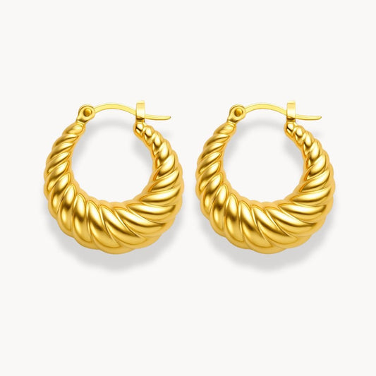 Croissant Hoop Earrings - Zafinne Jewelry