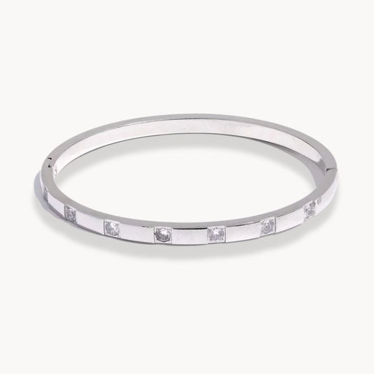 Cubic Zirconia Bangle Bracelet - Zafinne Jewelry