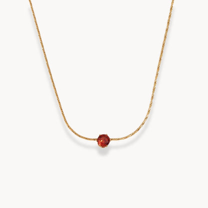 Luna Solitaire Pendant Necklace - Zafinne Jewelry