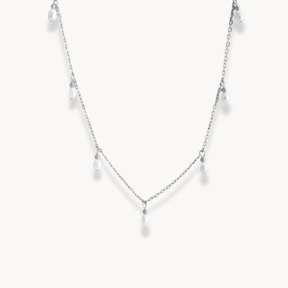 Pearls Pendant Chain Necklace - Zafinne Jewelry