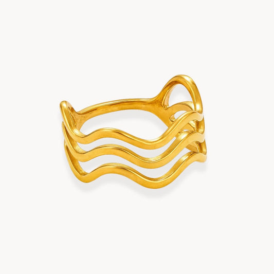 Wave Ring - Zafinne Jewelry