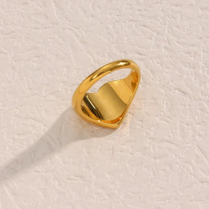 Wide Heart Ring - Zafinne Jewelry